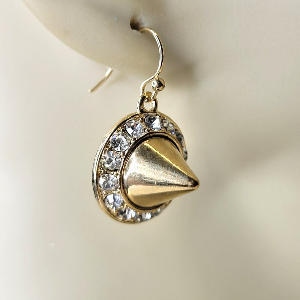 Gold Cone Earrings